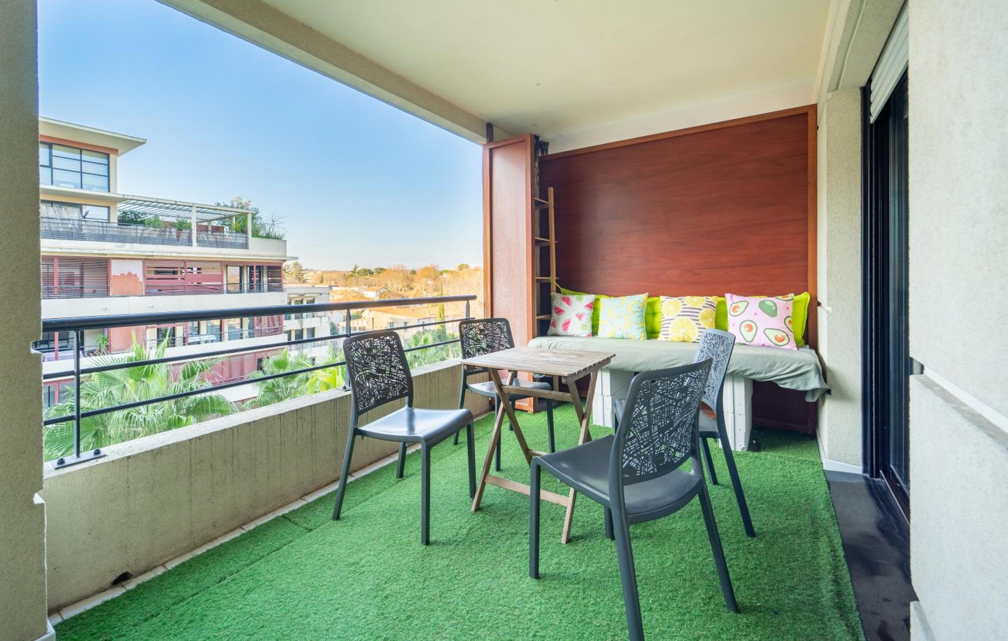 Le Dory - Spacieux, Climatisation, Terrasse & Parking มงต์เปอลิเยร์ ภายนอก รูปภาพ
